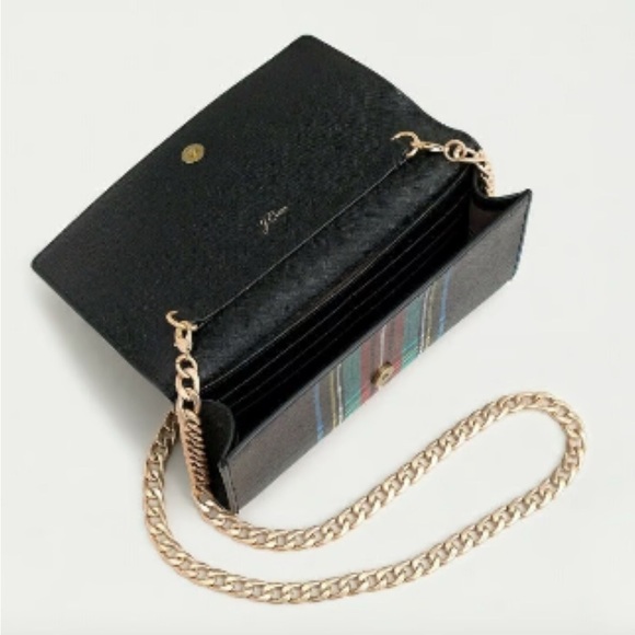 NWT Luxury Minimalist RARE Preppy J. Crew Convertible wallet bag w/chain strap - Picture 4 of 17